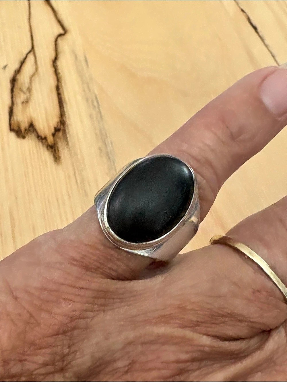 Black Onyx Sterling Silver Ring